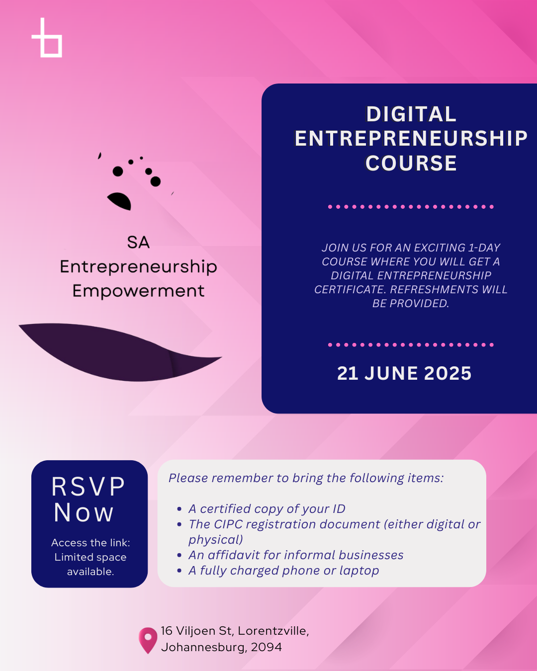 Digital Entrepreneurship Course – Powered by NEMISA